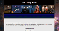 Desktop Screenshot of notentirelystable.com